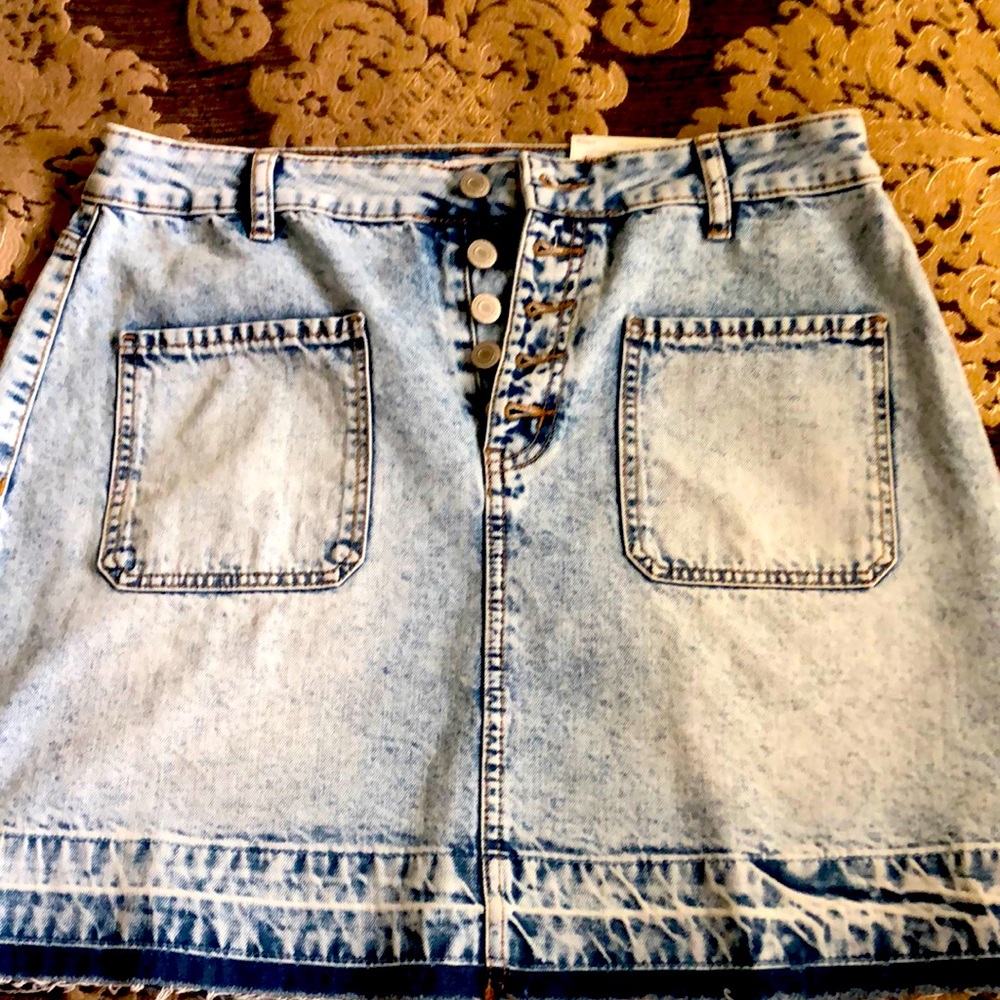 Button down Jean skort